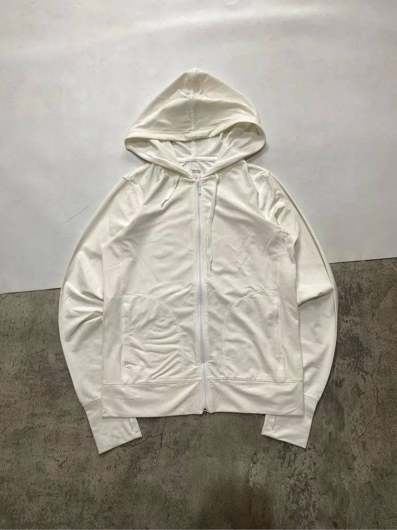 Uniqlo Vintage Streetwear Track jacket Pria white photo 1