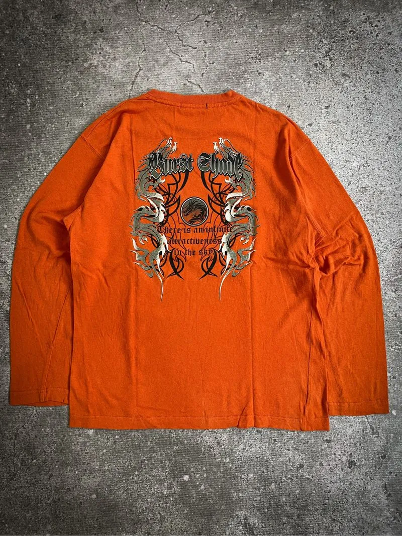 Sideway Dragon Tribal Longsleeve photo 1