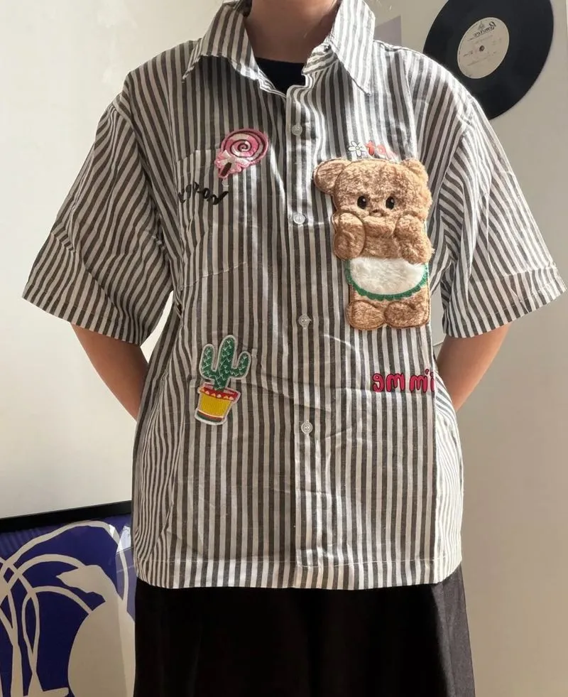 Kemeja Patch Oversized photo 1