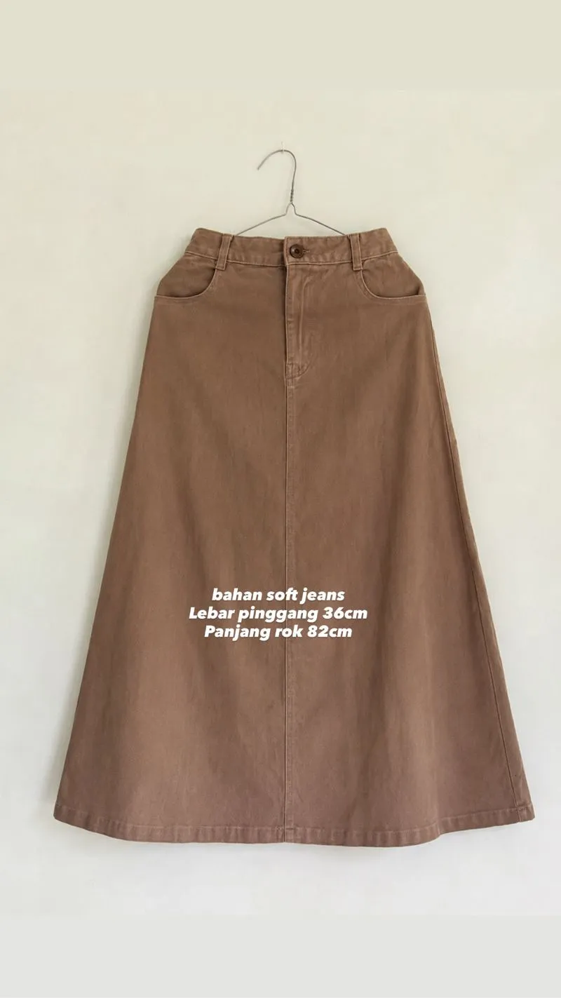 Rok coklat photo 1