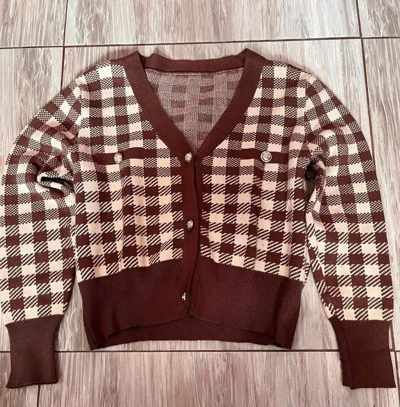 Cardigan Wanita Cokelat  photo 1