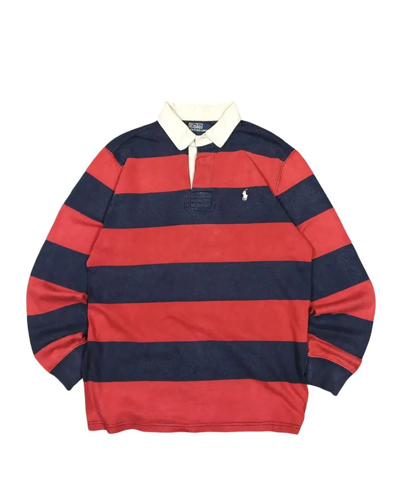 Ralph Lauren bold-stripe rugby polo shirt photo 1
