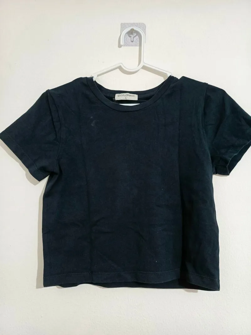 Colorbox Crop Top Hitam  photo 1