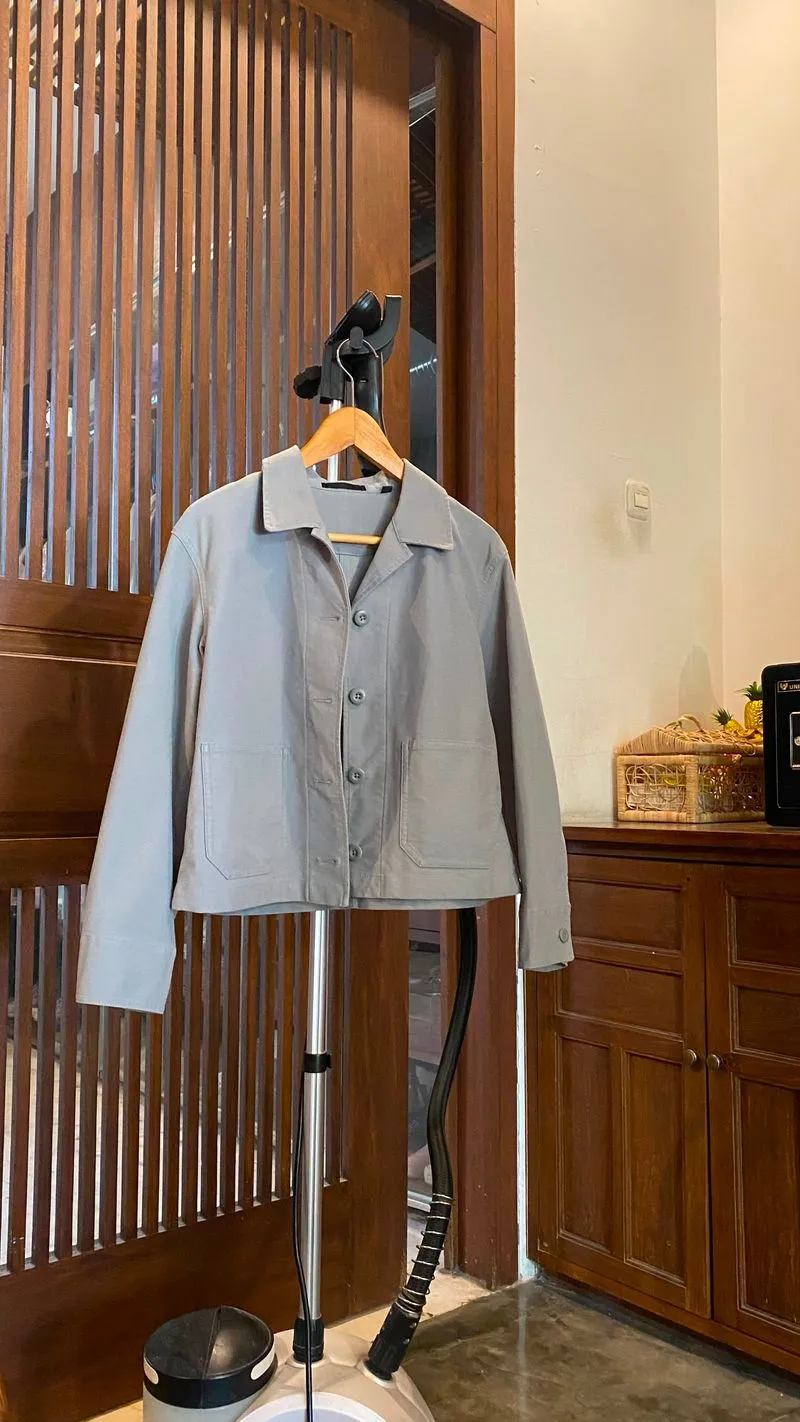 uniqlo jersey short jacket / relaxed jacket photo 1