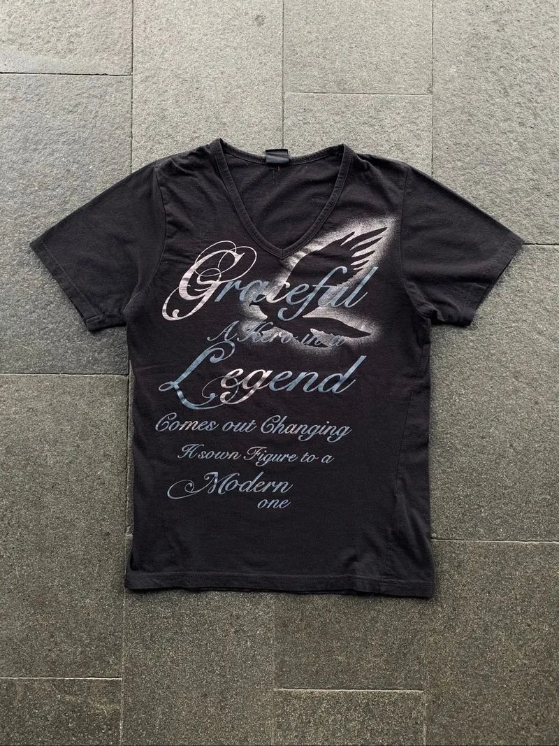 VINTAGE JACKROSE ROCK AND ROLL JAPANESE POEM TEE photo 1