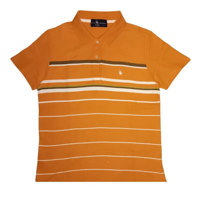 Poloshirt Knights of Round Table" (KRT USA) mustard / burnt  photo 1