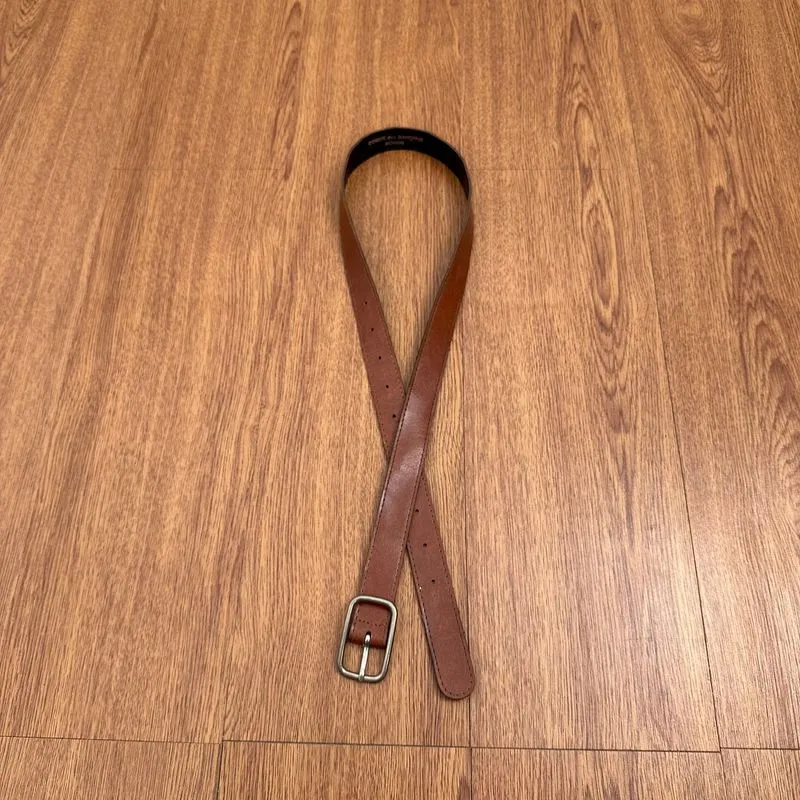Comme des garcons brown faux leather casual belt photo 1