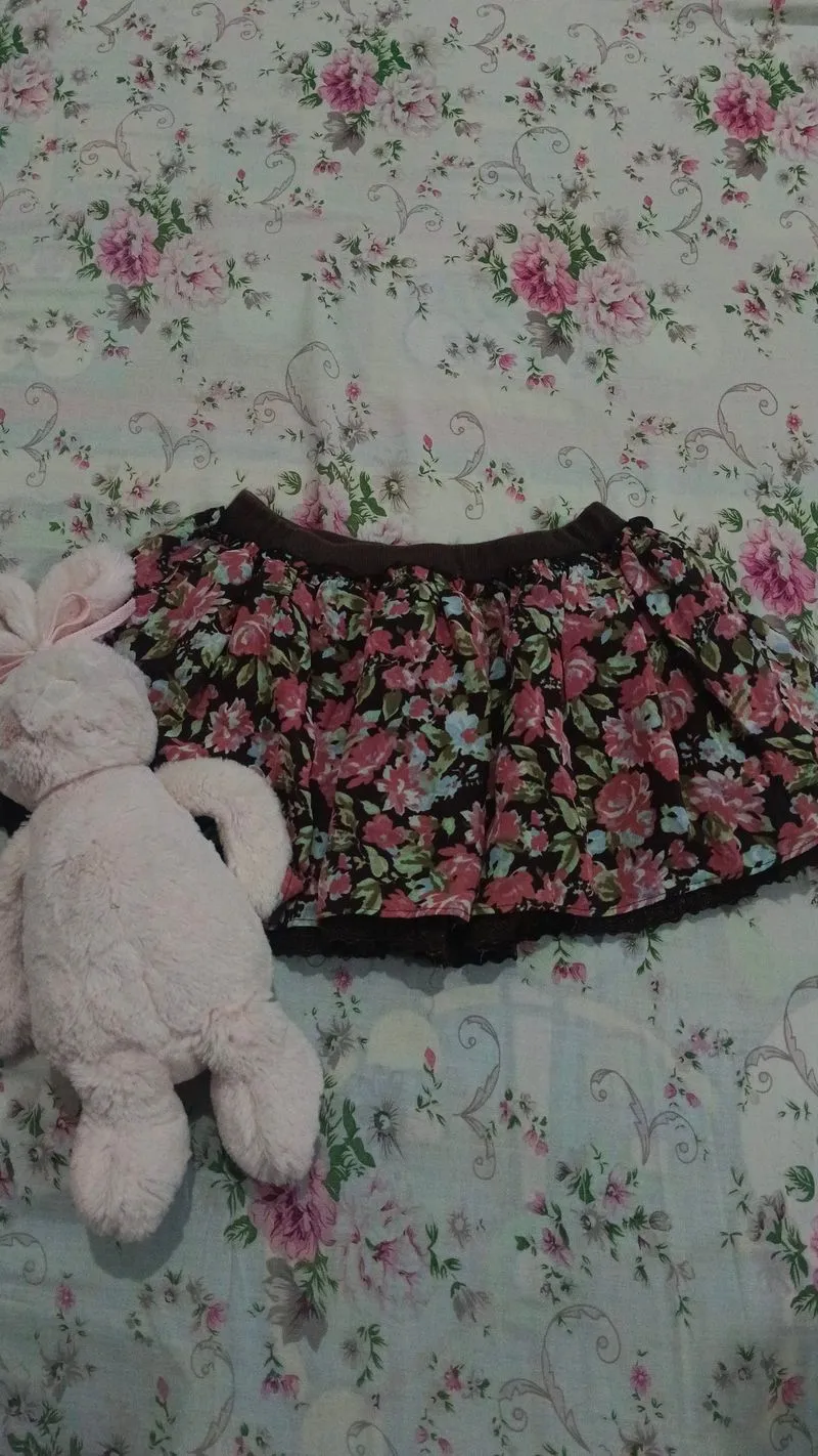 floral mini skirt photo 1