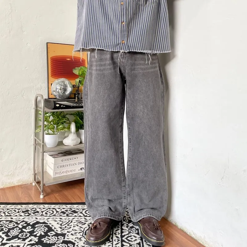 S-bin Jeans black and Grey denim Loose fit photo 1