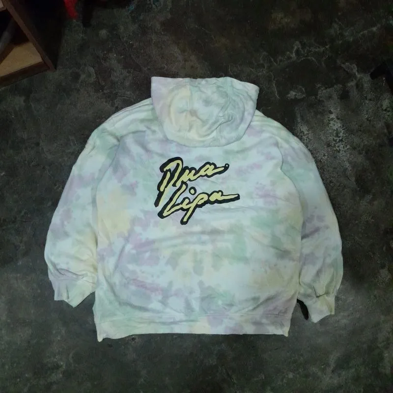 H&M X DUA LIPA "Don't Start Now" Tie Dye Hoodie photo 1