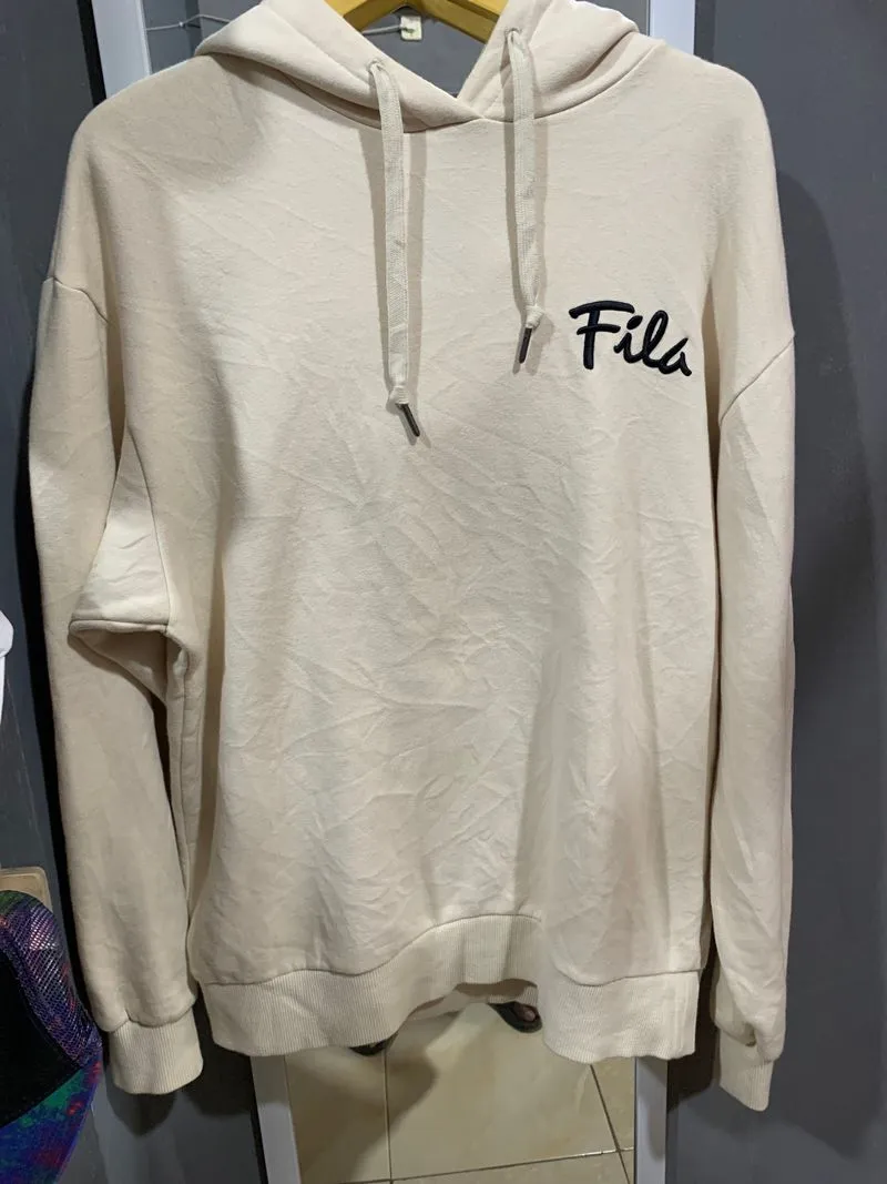 Fila Streetwear Windbreaker Pria cream photo 1