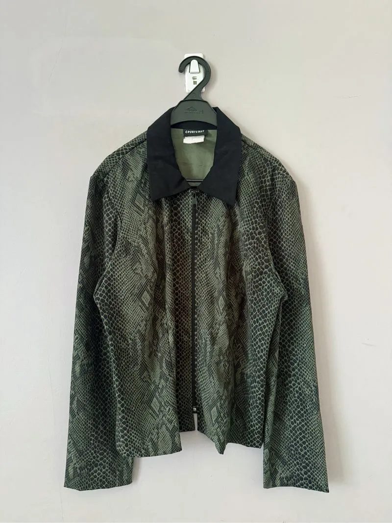 Vintage courtenay light jacket snake skin pattern vkei style photo 1