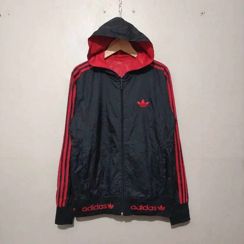 Zip Hoodie Windbreaker Adidas Reversibel photo 1