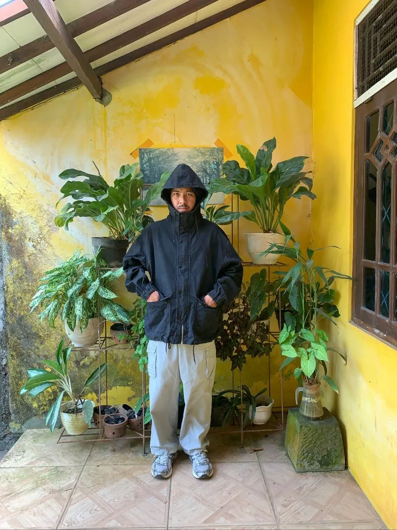 PARTIMENTO CANVAS PARKA JACKET BIG POCKET photo 1