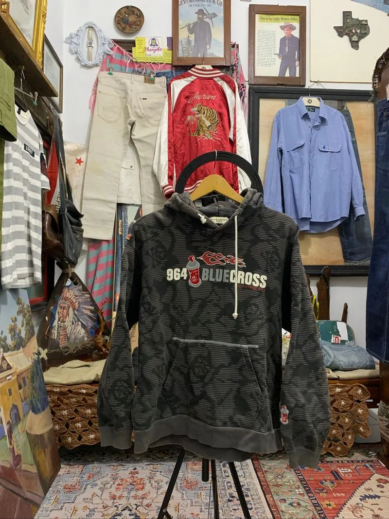 VINTAGE BLUE CROSS 964 HOODIE COOL & X-TREME STYLE photo 1