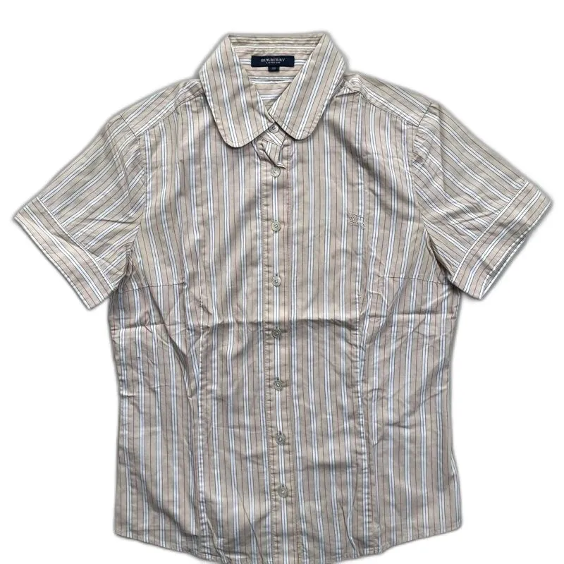 Burberry Casual Shirt Wanita white tan photo 1