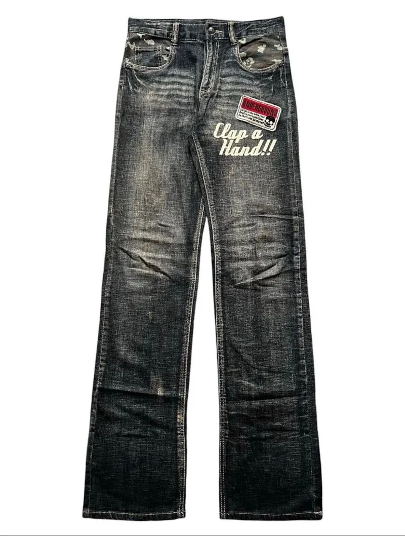 Y2K Japan Brand Undercover Style Mudwash Denim photo 1
