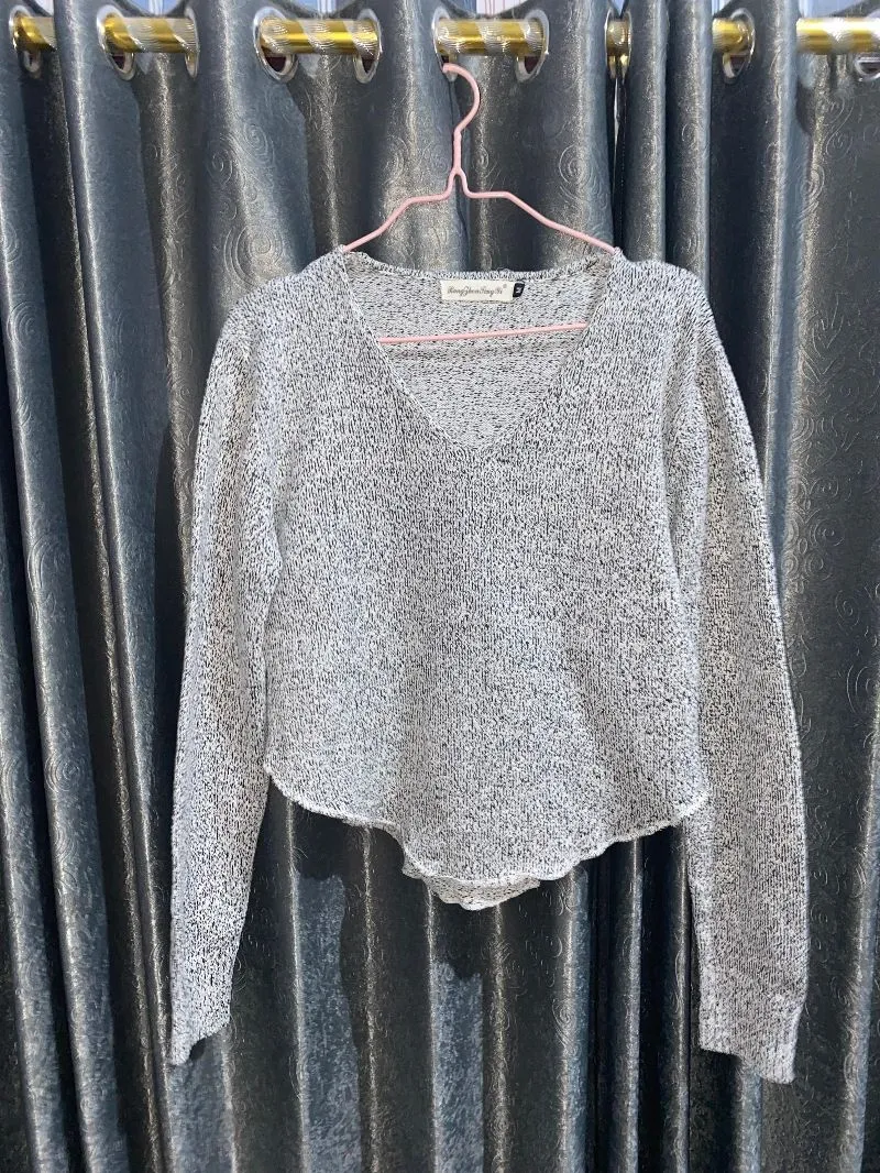 Casual Sweater Wanita black gray photo 1