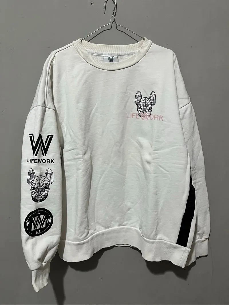 Lifework crewneck mulus spell out photo 1
