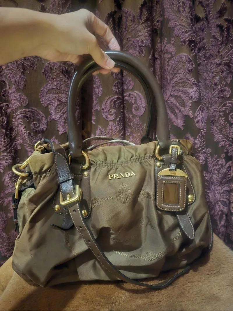 Prada Tessuto Nylon Jacquard Satchel photo 1