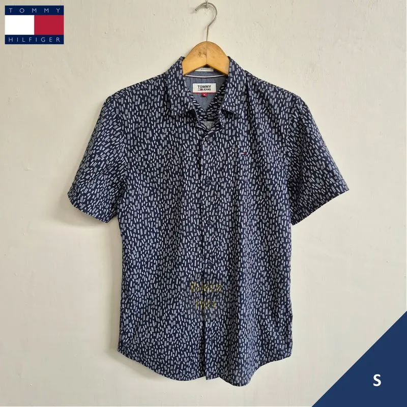 Tommy Jeans Kemeja SS StairsPattern 3559 Size S photo 1