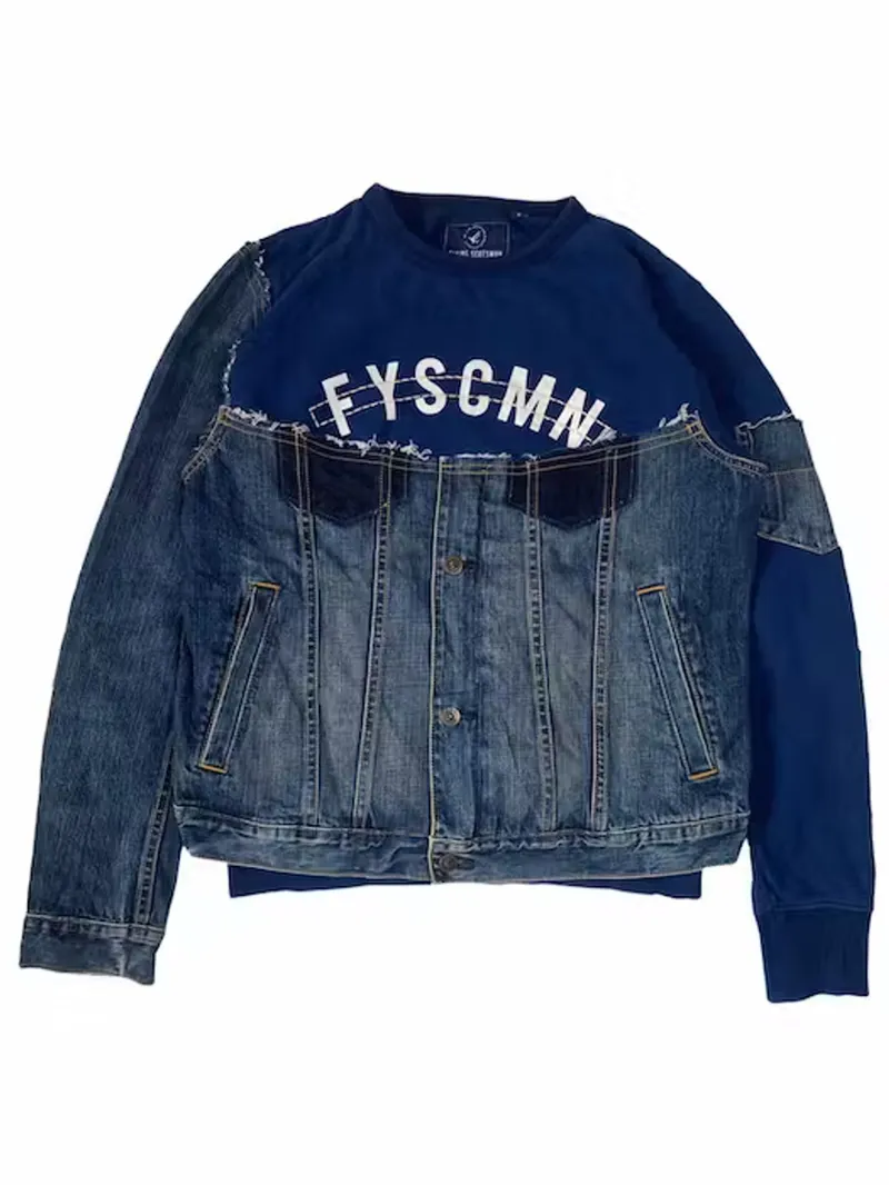 Japanese brand Vintage Y2K Sweatshirt Pria blue photo 1