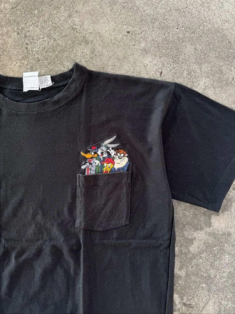 Vintage 90’s Warner Bross Looney Tunes Pocket Tee photo 1