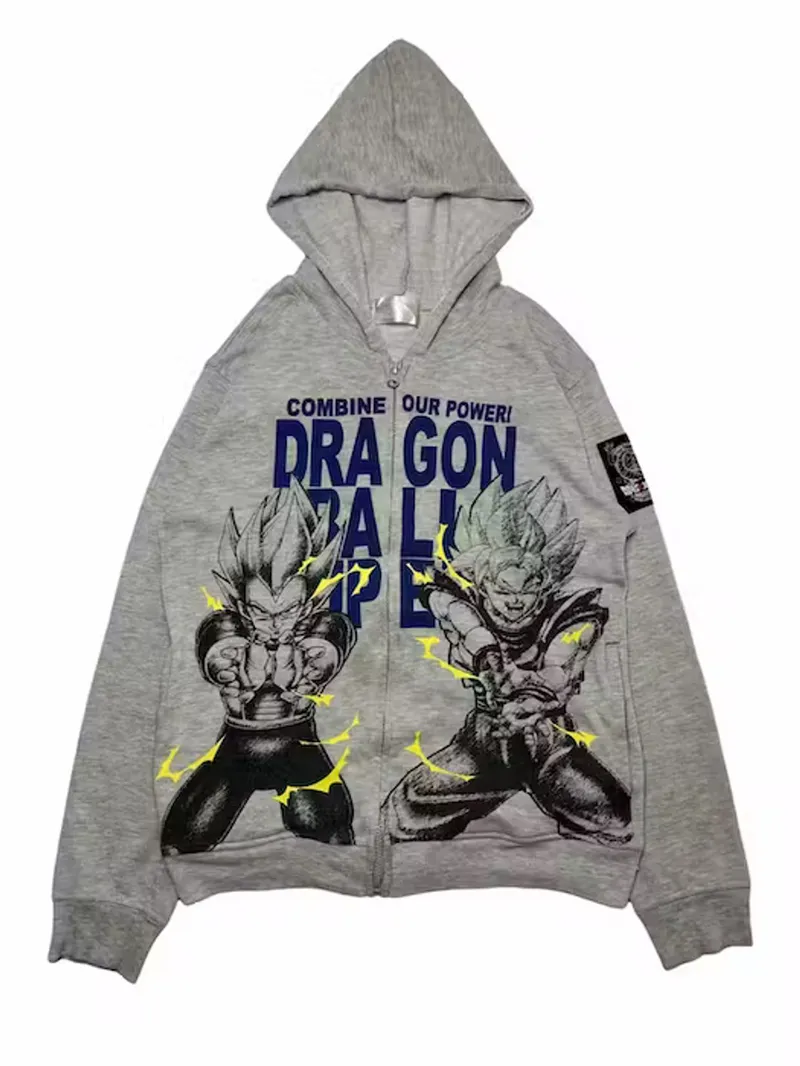 Japanese brand Vintage Y2K Hoody Pria gray photo 1