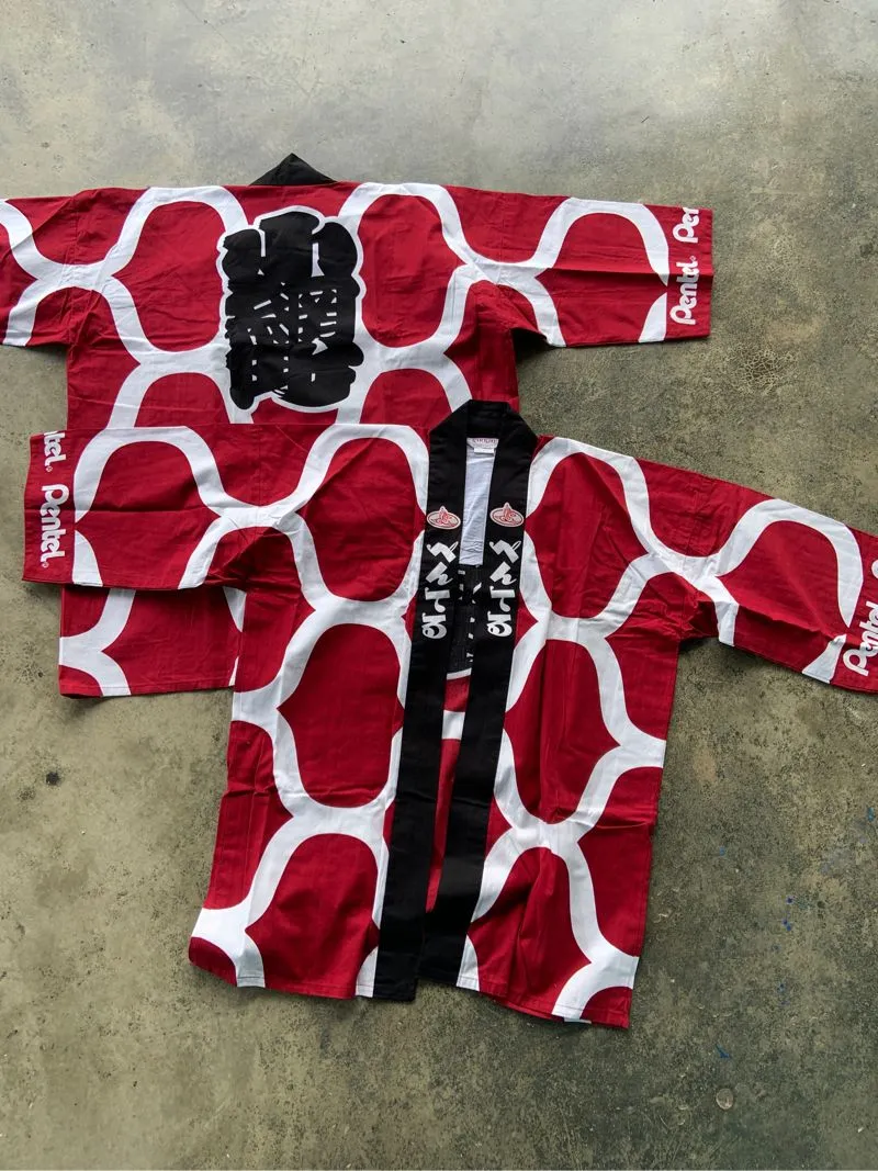 Japanese brand Streetwear Avant Garde Kimono Pria red photo 1