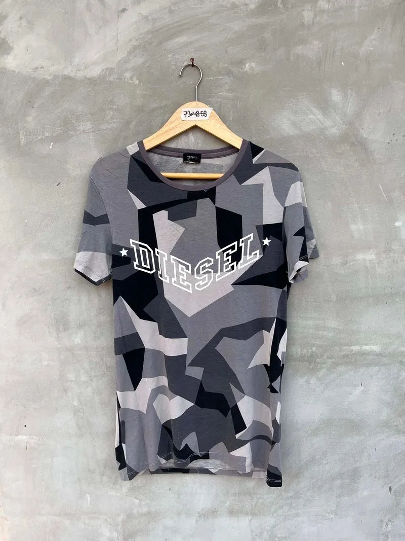 Y2k Diesel camo stretch shirt photo 1