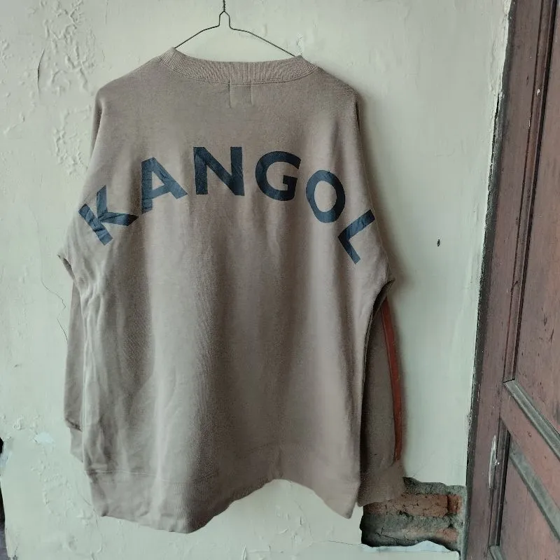Longsleve Kangol Big Logo Stripe Brown Original photo 1