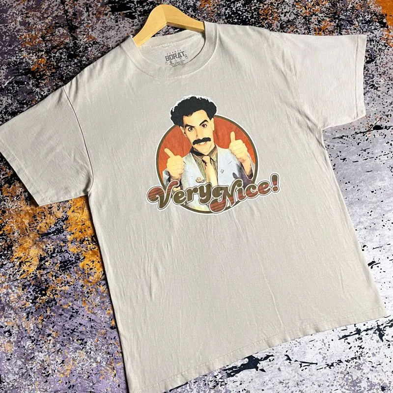 Made in USA Vintage Casual T-shirt Pria brown cream photo 1