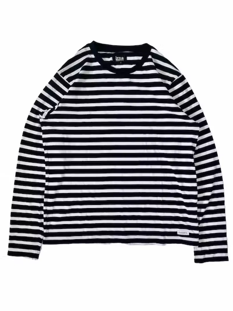 Japanese brand Vintage Y2K T-shirt Pria white black photo 1