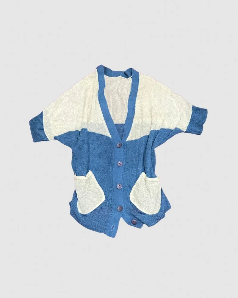 Two-Tone Oversized Cardigan photo 1
