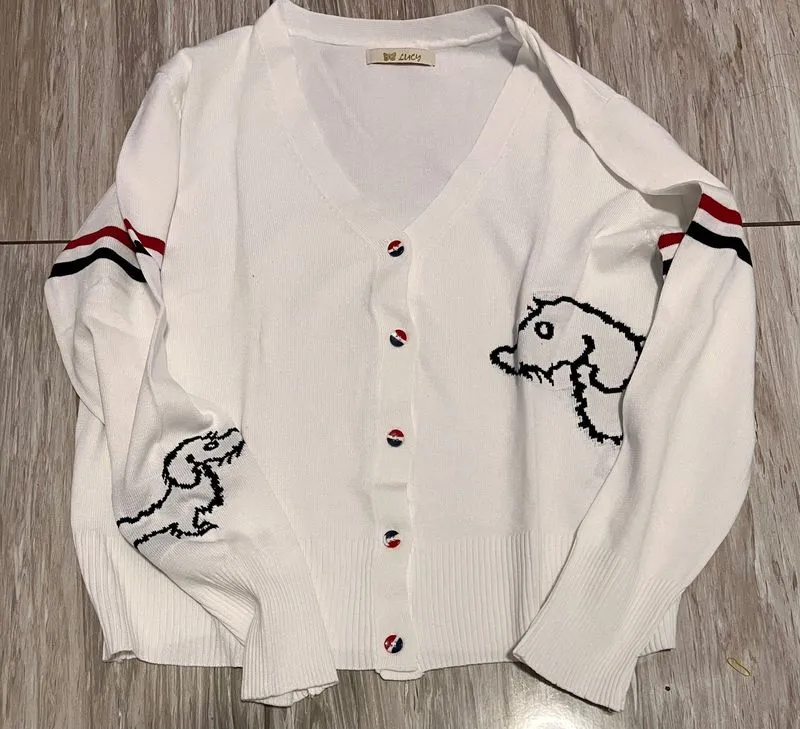 Lucy Cartoon Knit Cardigan photo 1