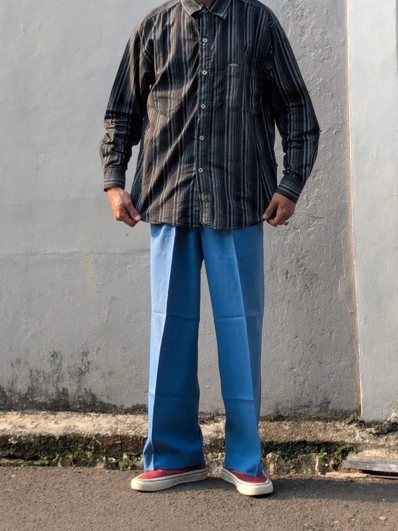 Blue Trousers Pants photo 1
