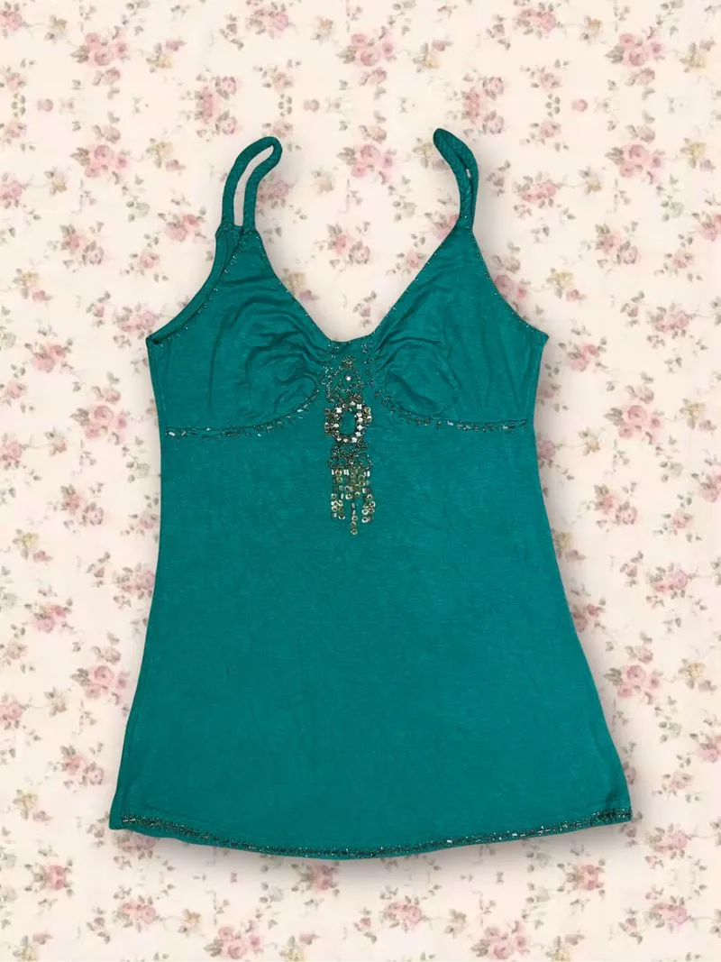 Cami top teal  photo 1