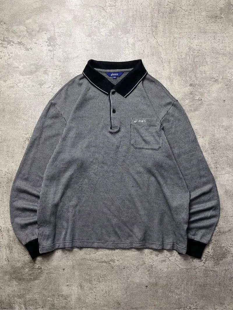 polo longsleeve asics stripe photo 1