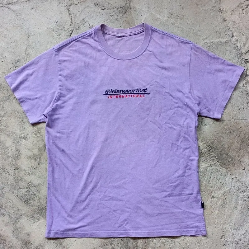 thisisneverthat Streetwear Casual T-shirt Pria purple photo 1