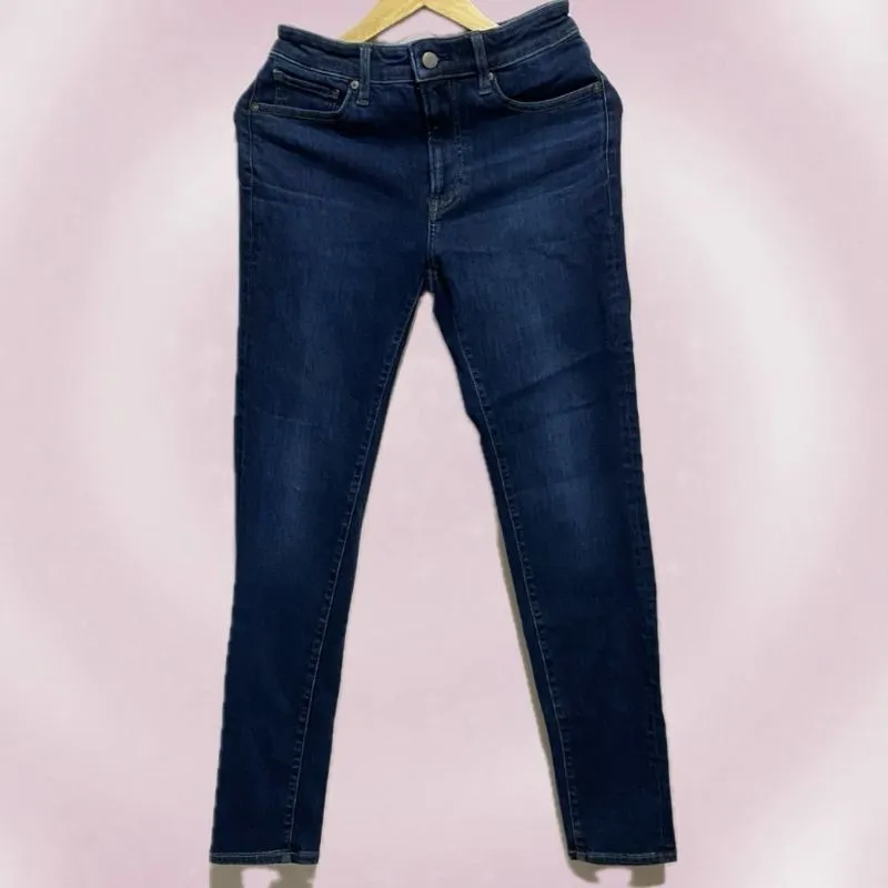 Uniqlo Casual Skinny jeans Wanita navy blue photo 1