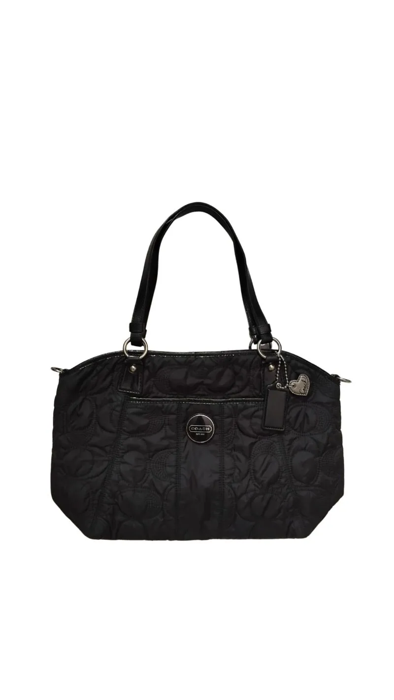 coach nylon quilted shoulder bag photo 1