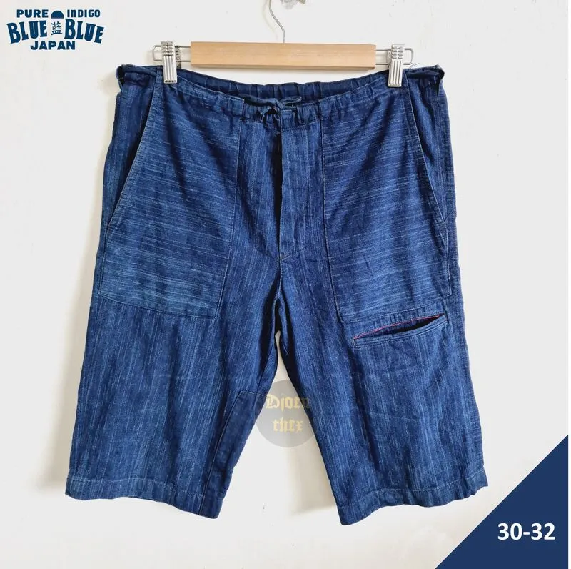 Blue Blue Japan Celana Pendek Denimwash Size 30-32 photo 1