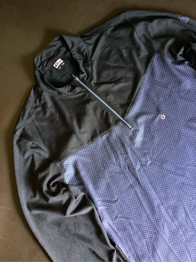 theredfac3 halfzip Baselayer black navy  photo 1