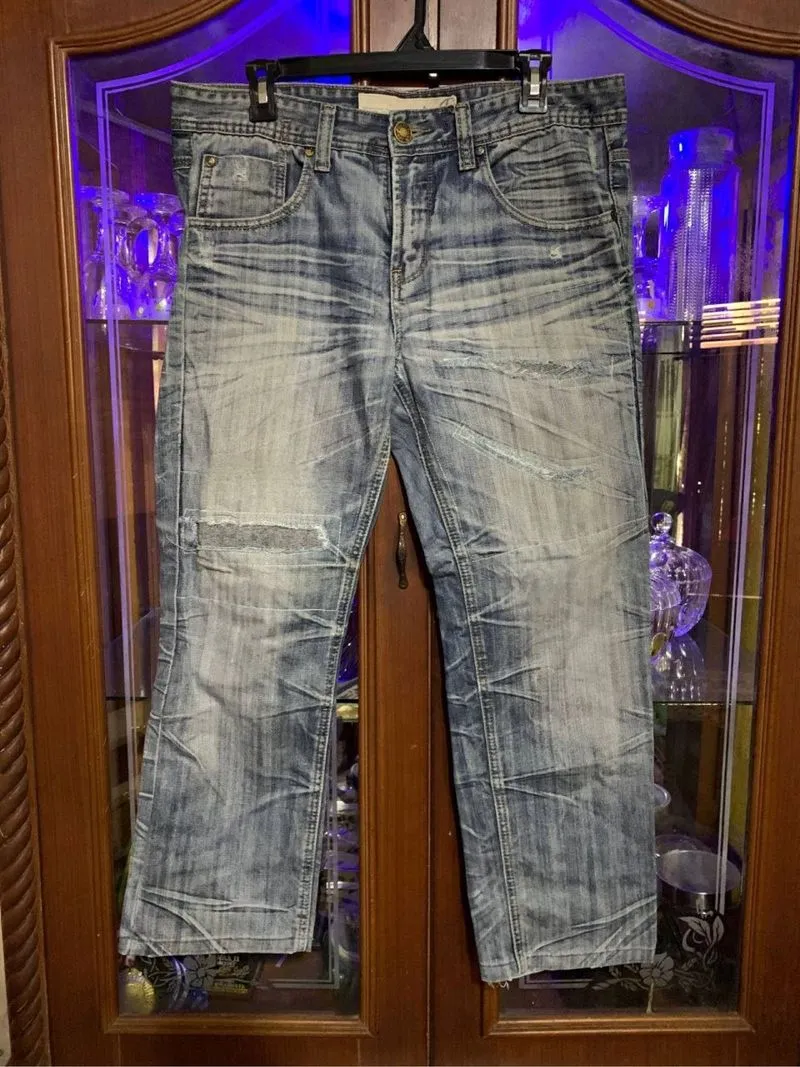 Jeans tebal kaku fading gacor photo 1