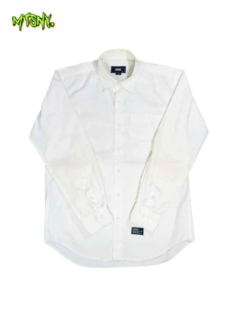 Kemeja Vintage Lengan Panjang Screamous SCRMS Putih photo 1