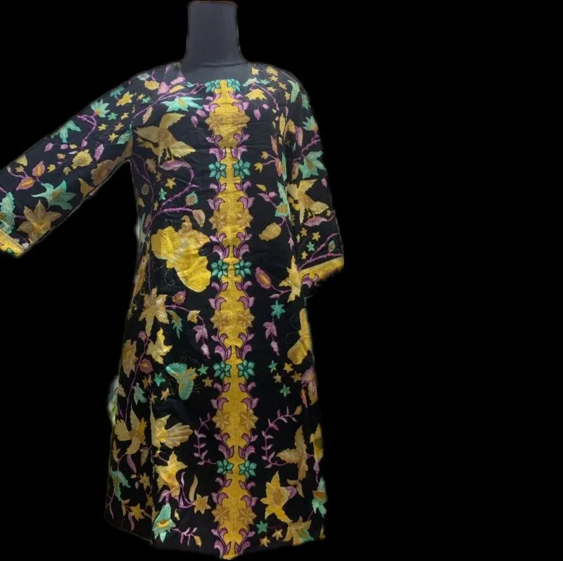 Batik Blouse Wanita black yellow photo 1