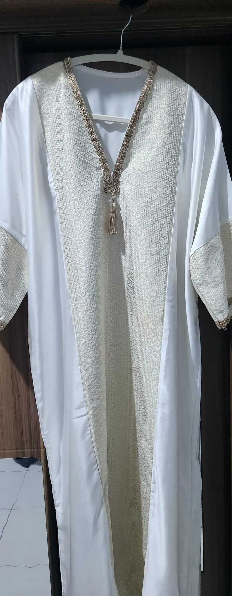 gamis putih susu mewah photo 1