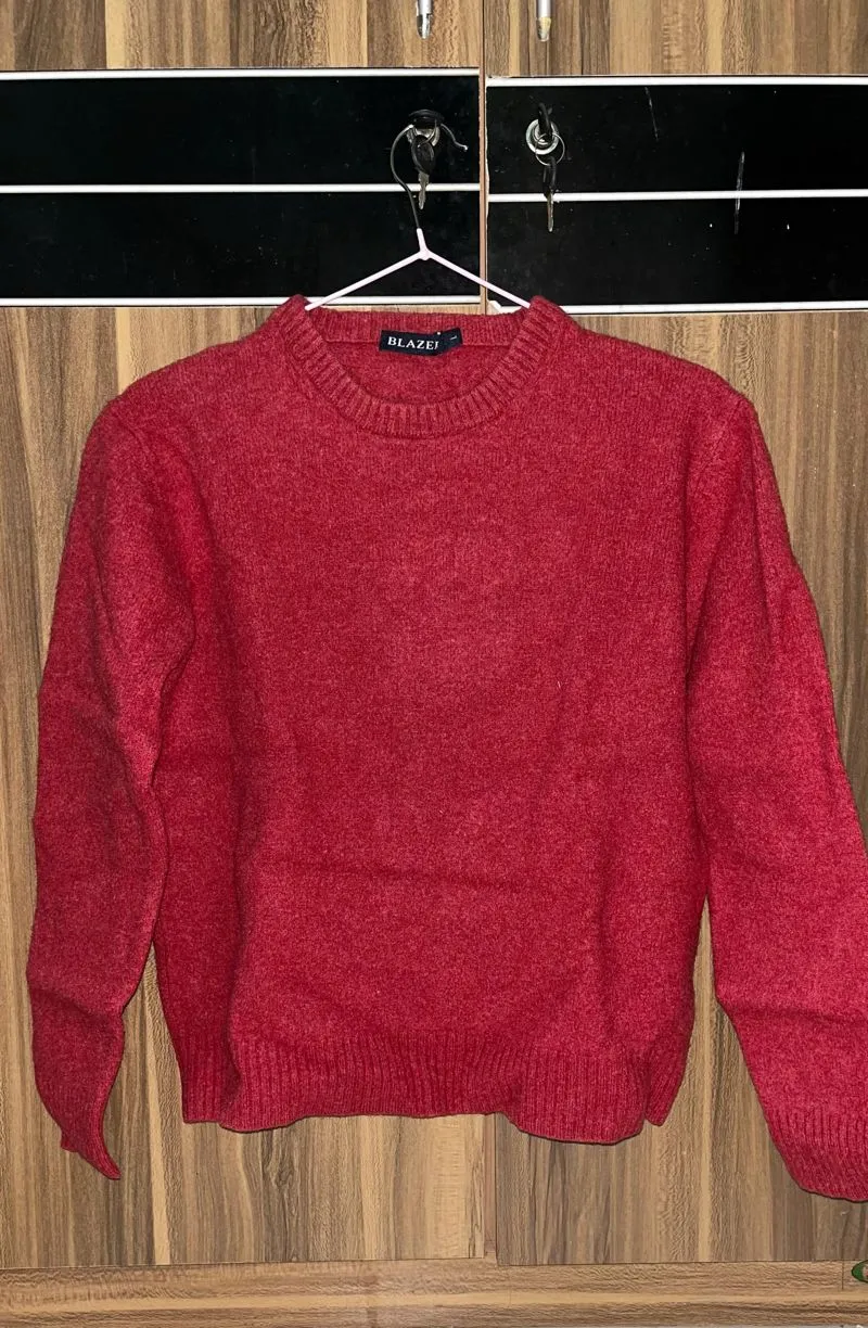 Streetwear Sweater Wanita red photo 1