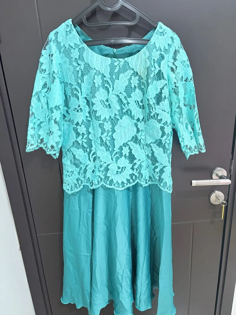 Dress Brokat Biru photo 1