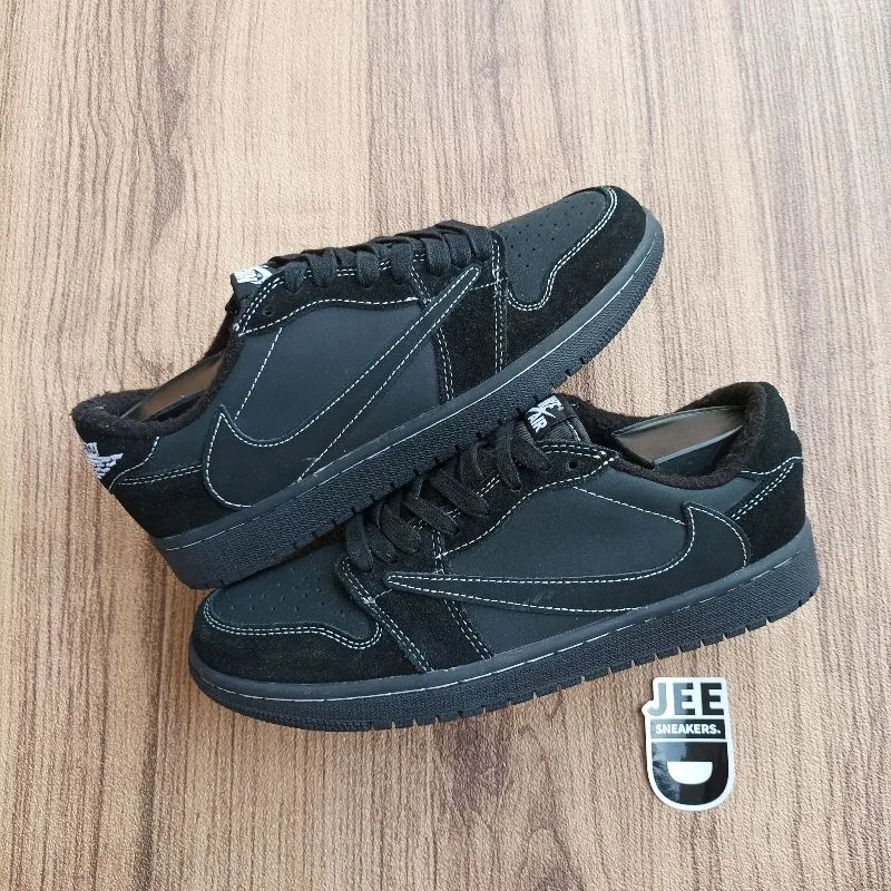 Nike Air Jordan Casual Sneakers Pria black photo 1